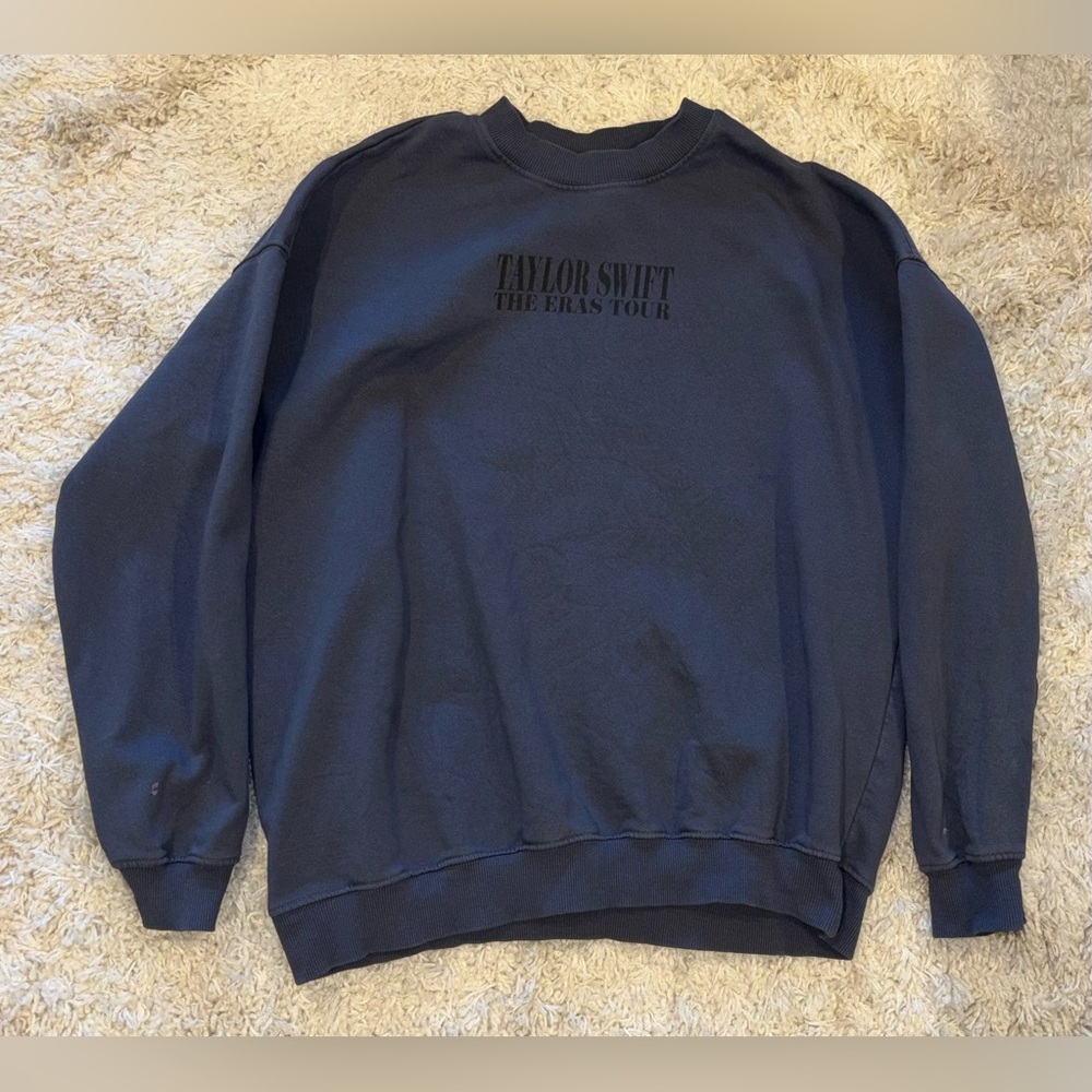 The Eras Tour Authentic Blue Crewneck Sweatshirt Taylor Swift